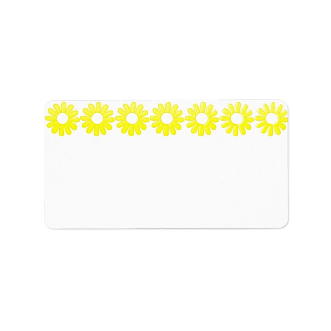 Gultens Daisy Adressetikett (Framsidan)