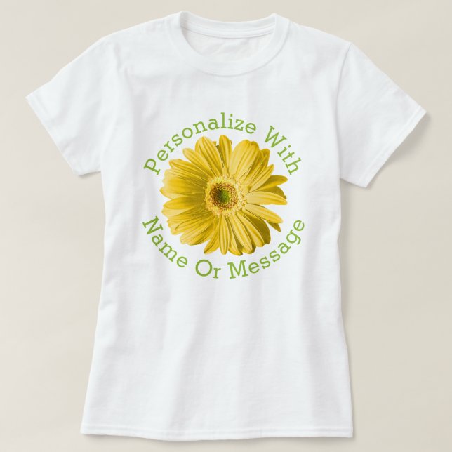 Gultens Daisy blomma T Shirt (Design framsida)