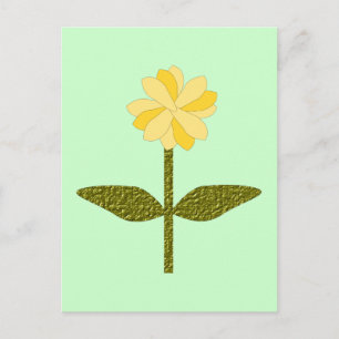 Gultens Daisy Blomsterkort Vykort