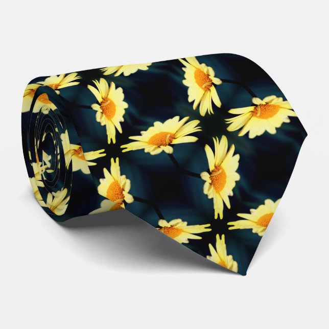 Gultens Daisy Blunda Nära Mönster Slips (Rullad)