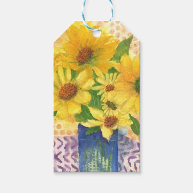 GULTENS DAISY i VAS Presentetikett (Framsidan)