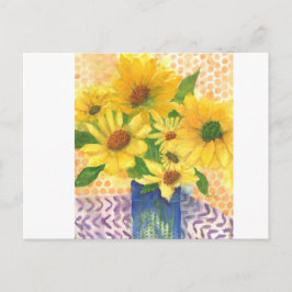 GULTENS DAISY i VAS Vykort