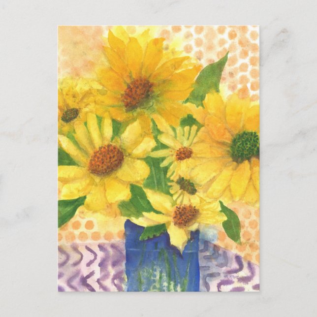 GULTENS DAISY i VAS Vykort (Framsida)