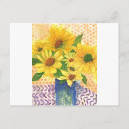 GULTENS DAISY i VAS Vykort