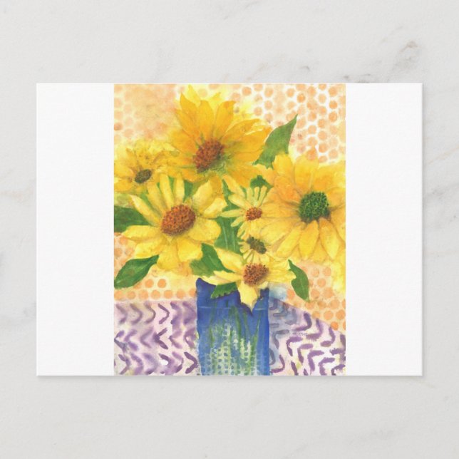 GULTENS DAISY i VAS Vykort (Framsida)