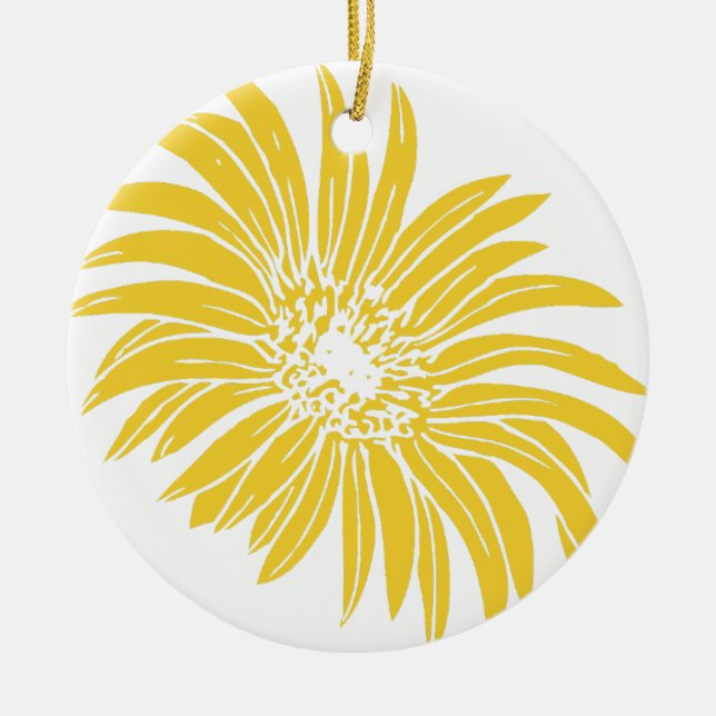 GULTENS DAISY JULGRANSPRYDNAD KERAMIK (Framsidan)