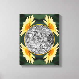 Gultens Daisy Skapar ditt eget foto Canvastryck