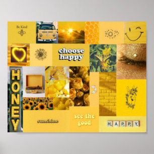 gultens estetiska kollage poster