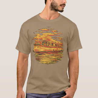 Gultens frakt, segeltillägg för besättning t shirt