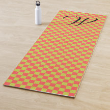 Gultens Grönt och Ljusa rosa kontrollpanelsmonogra