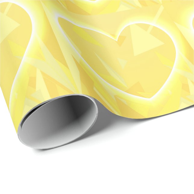 Gultens hörn med/mönstrat överlägg presentpapper (Rullad Hörn)