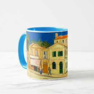 Gultens hus (1888) Vincent Van Gogh-landskapet Mugg