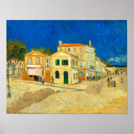 Gultens hus (1888) Vincent Van Gogh-landskapet Poster