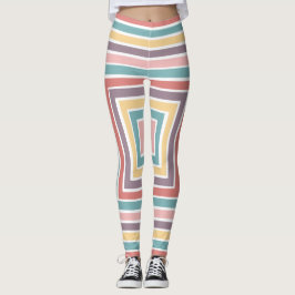 Gultens Lila Rosa-rutor Leggings
