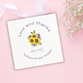 Gultens lila: solrosolrosfärg pappersservett