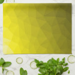 Gultens mörk - kombinera övertoning - geometriskt  kökshandduk<br><div class="desc">Gult guld ombre-övertoningsgeometriskt nät mönster. Triangelns geometriska nät med gult för ljusare mörk,  gradientutformning med gyllene .</div>
