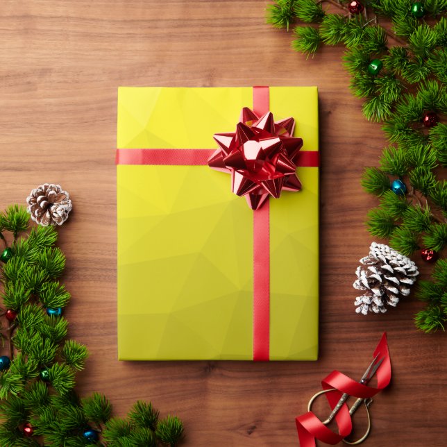 Gultens mörk - kombinera övertoning - geometriskt  presentpapper (Julgåva)