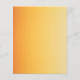 GULTENS ORANGE-ÖVERTONING BAKGRUNDSMALL ANPASSAD FLYGBLAD