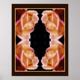Gultens Rosenknopp Färgtonad Abstrakt Poster