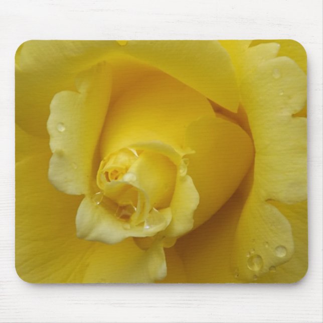 Gultens rosenknopp-musknapp musmatta (Framsidan)