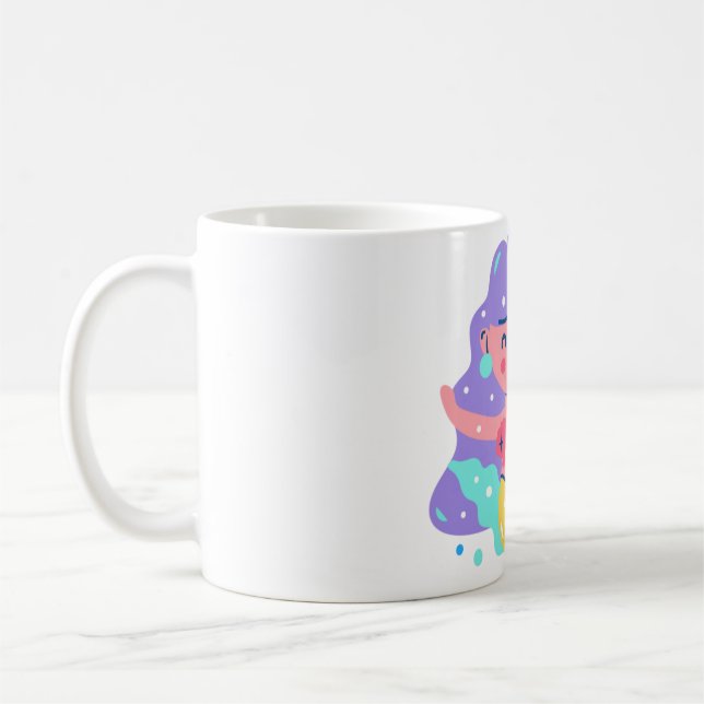 Gultens sjöjungfru kaffemugg (Vänster)