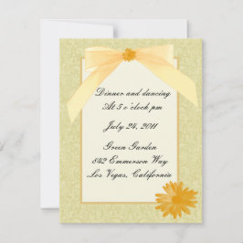 Gultens snabbmottagningskort inbjudningar