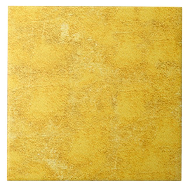 Gultens texturerade keramiska ruta kakelplatta (Framsidan)