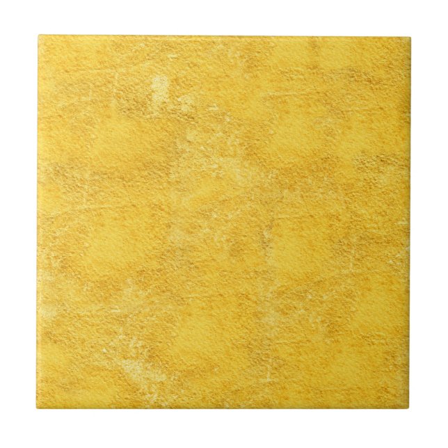 Gultens texturerade keramiska ruta kakelplatta (Framsidan)