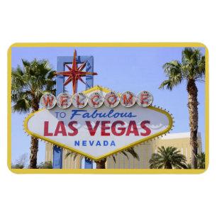 Gultens välkomstsignal Nevada Las Vegas Magnet