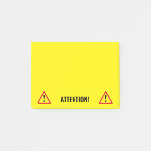 Gultens varningsskylt Post-it®-anteckningar Post-it Block