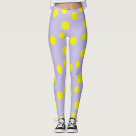 Gulter vid lila mönster leggings