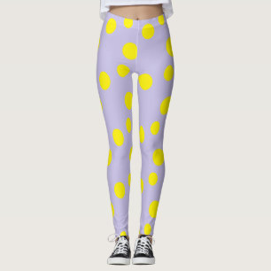 Gulter vid lila mönster leggings