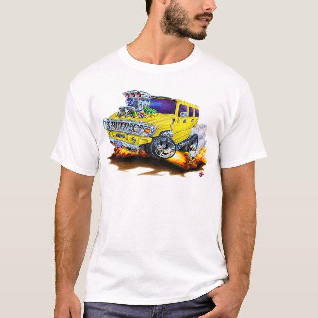 Gultlastbil för Hummer H2 T-shirt (Framsida)
