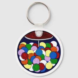 Gum Boll Öga Candy Nyckelring