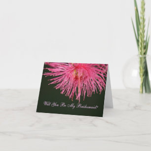 Gum Tree Flower Kommer Du Att Vara Min Brudtjänare Inbjudan