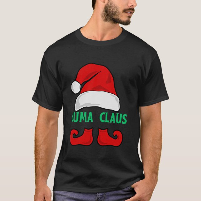 Guma Claus Moster Funny Ugly jul Sweater Julafton T Shirt (Framsida)