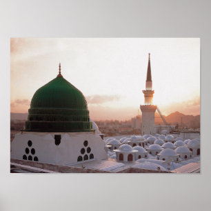 Gumbad e khizra-värdet Poster Pappert (projektions