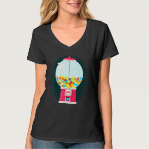 Gumball Maskin Candy Dispenser Sweets Candy T Shirt