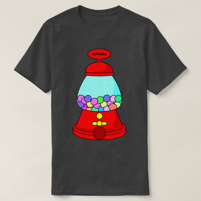 Gumball Maskin Candy Illustration T Shirt (Design framsida)