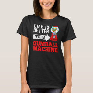 Gumball Maskin Gum Boll Bubble Chewing Gum T Shirt