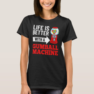 Gumball Maskin Gum Boll Bubble Chewing Gum T Shirt