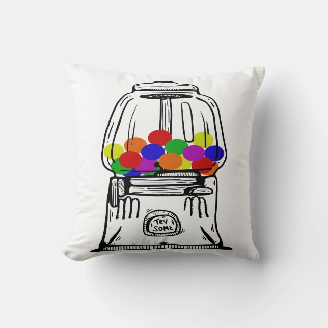 Gumball Maskin Pillow Kudde (Framsida)