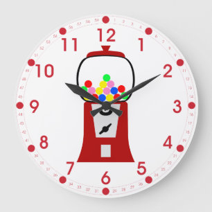 Gumball maskin stor klocka