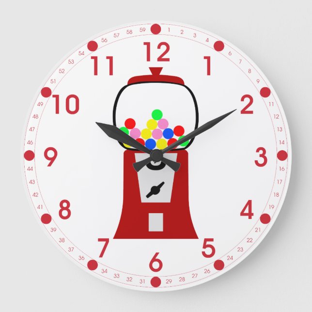 Gumball maskin stor klocka (Framsida)