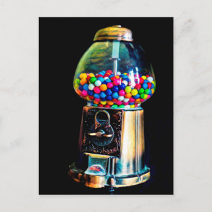 Gumball maskin vykort