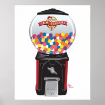 Gumball Maskin White Poster