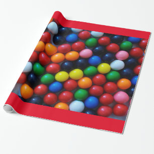 Gumball som slår in papper presentpapper
