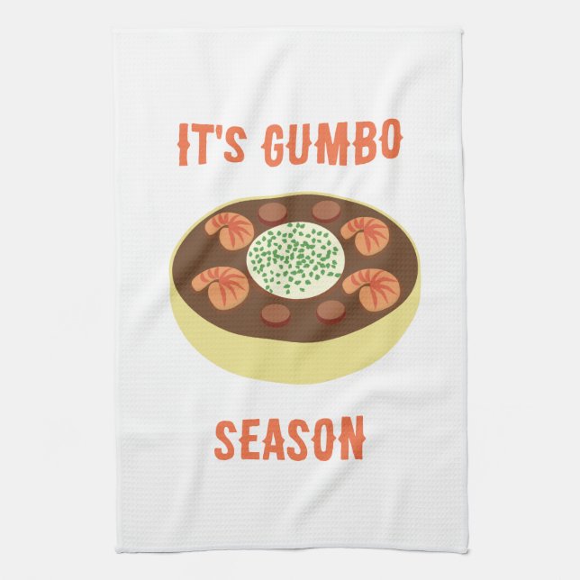 Gumbo Season Kitchen Towel Kökshandduk (Vertikal)