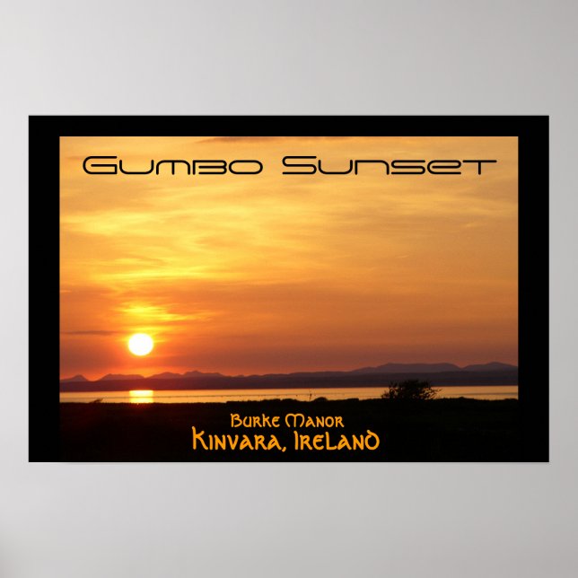 Gumbo Sunset Poster (Framsidan)