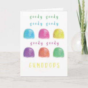 GUMDROPS-BIRTEDAKORT KORT